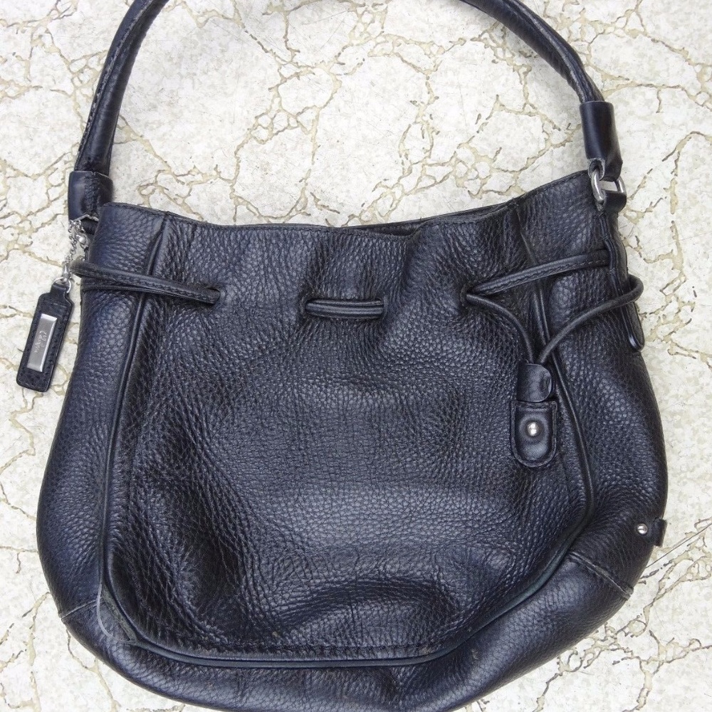 Cole Haan Black Leather Purse Hand Bag Shoulder
